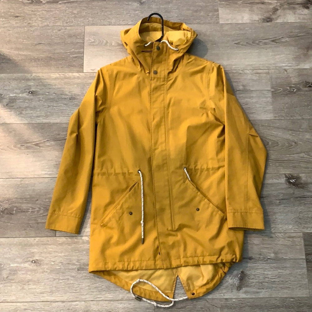 Burton yellow rain jacket